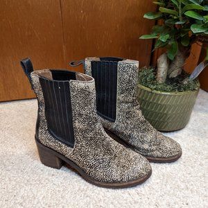 UGG Australia Speckled Print Calf Hair Ankle Boots